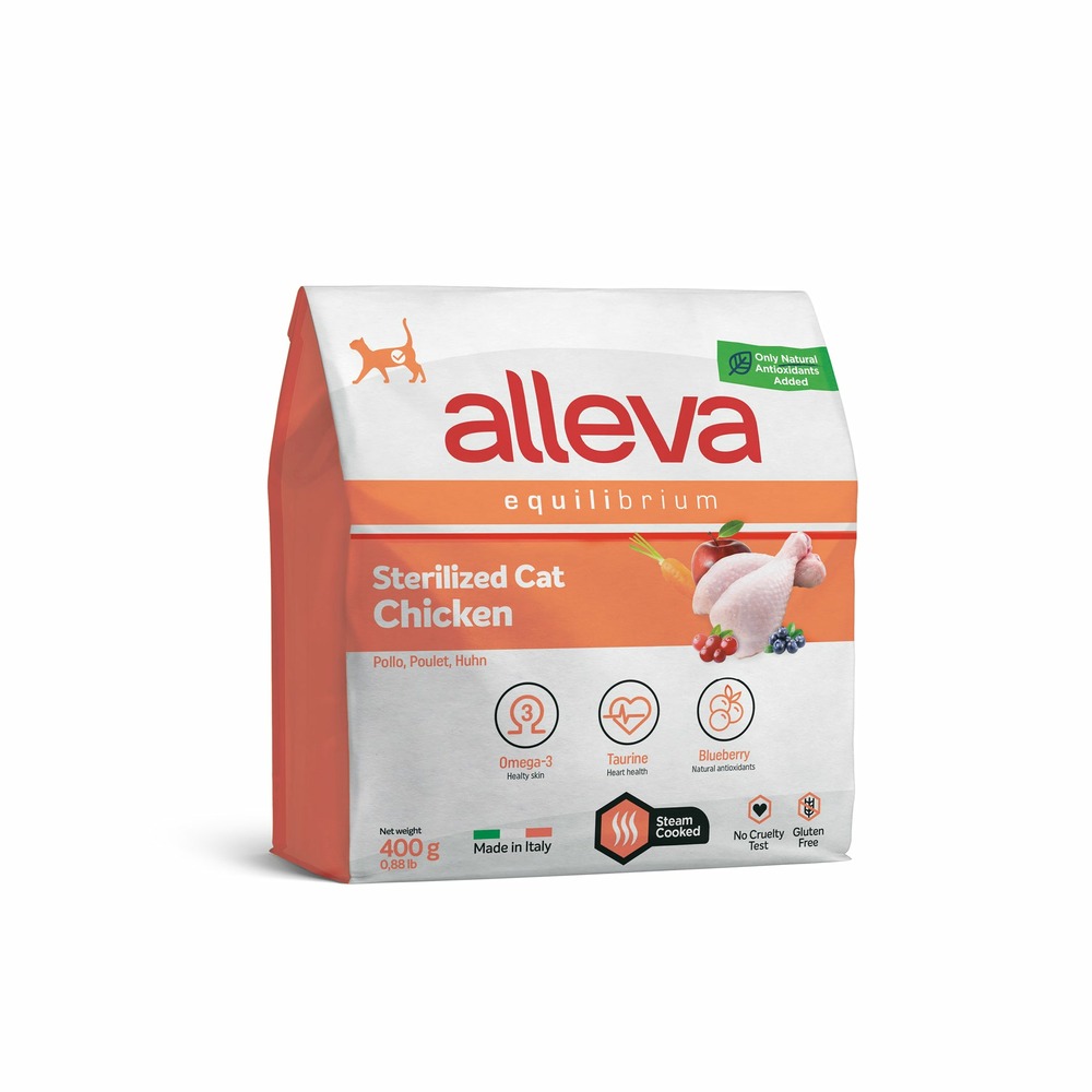 Croquette pour chat adulte stérilisé au poulet 0,4 kg