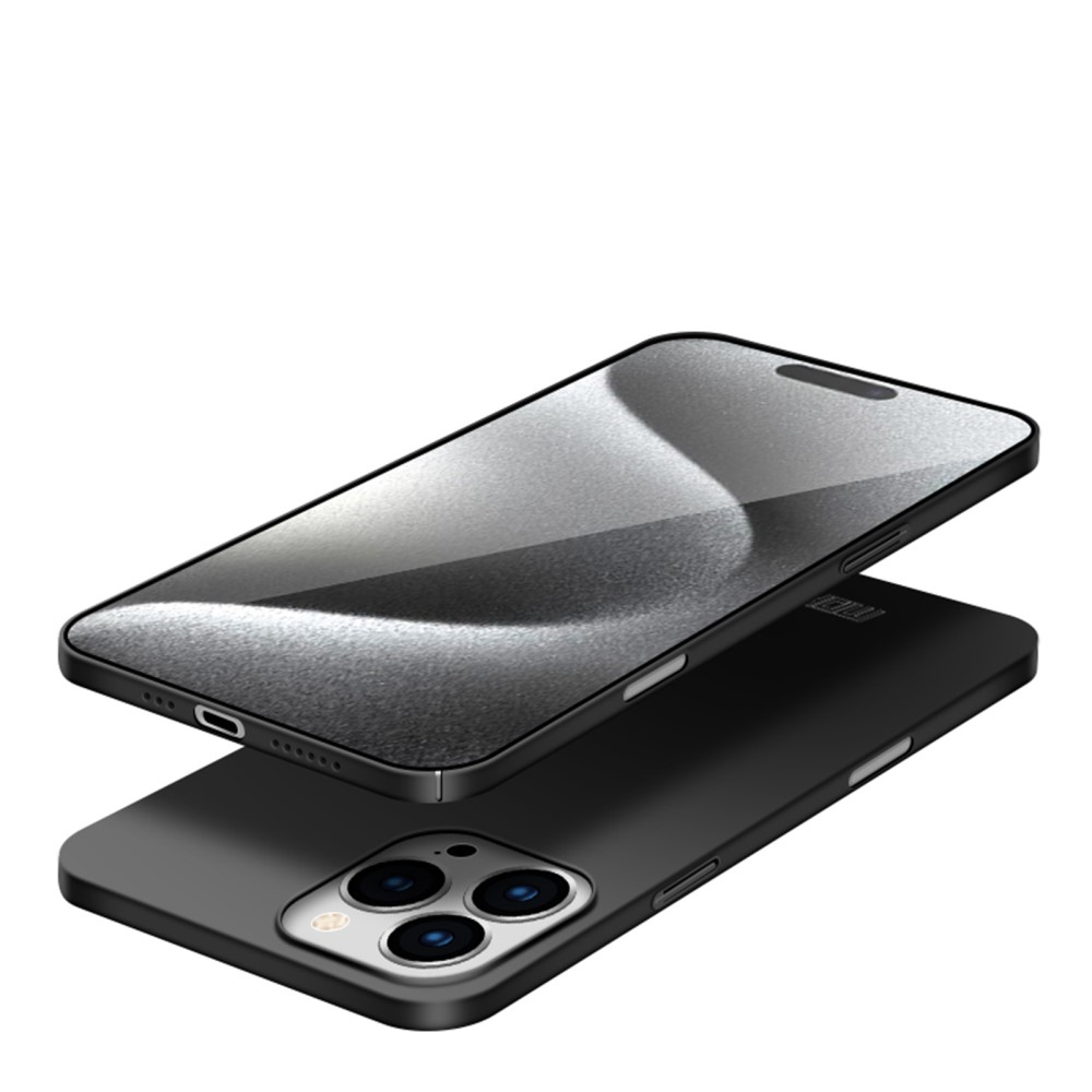iPhone 16 Pro Max Hülle Hardcase Super Slim - Schwarz (Matt)