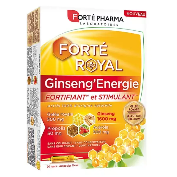 Forté Pharma Forté Royal Ginseng'Energie 20 ampolas