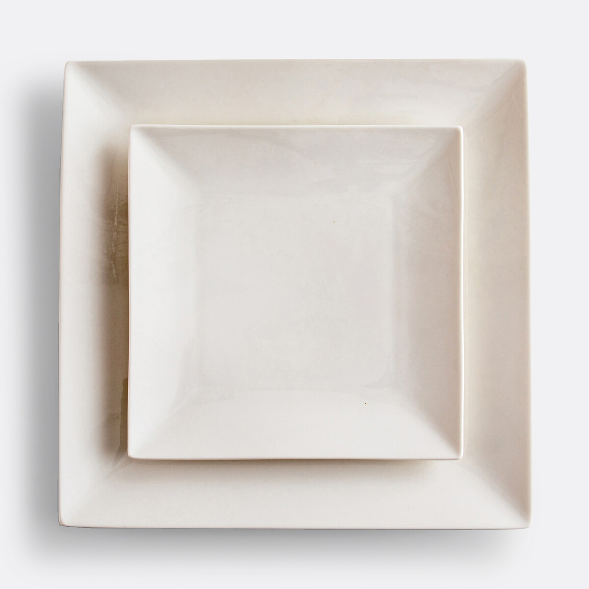 LA REDOUTE INTERIEURS<br>Conjunto de 4 pratos de porcelana, Hivane