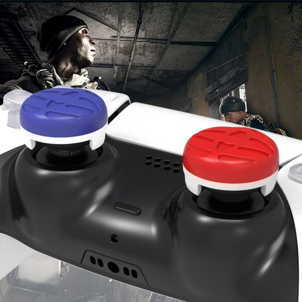 (8er Set) Joystick Thumbstick Anti-Rutsch Silikon Grip Kappen in verschiedenen Höhen für PS5 / PS4 / Switch Pro Controller