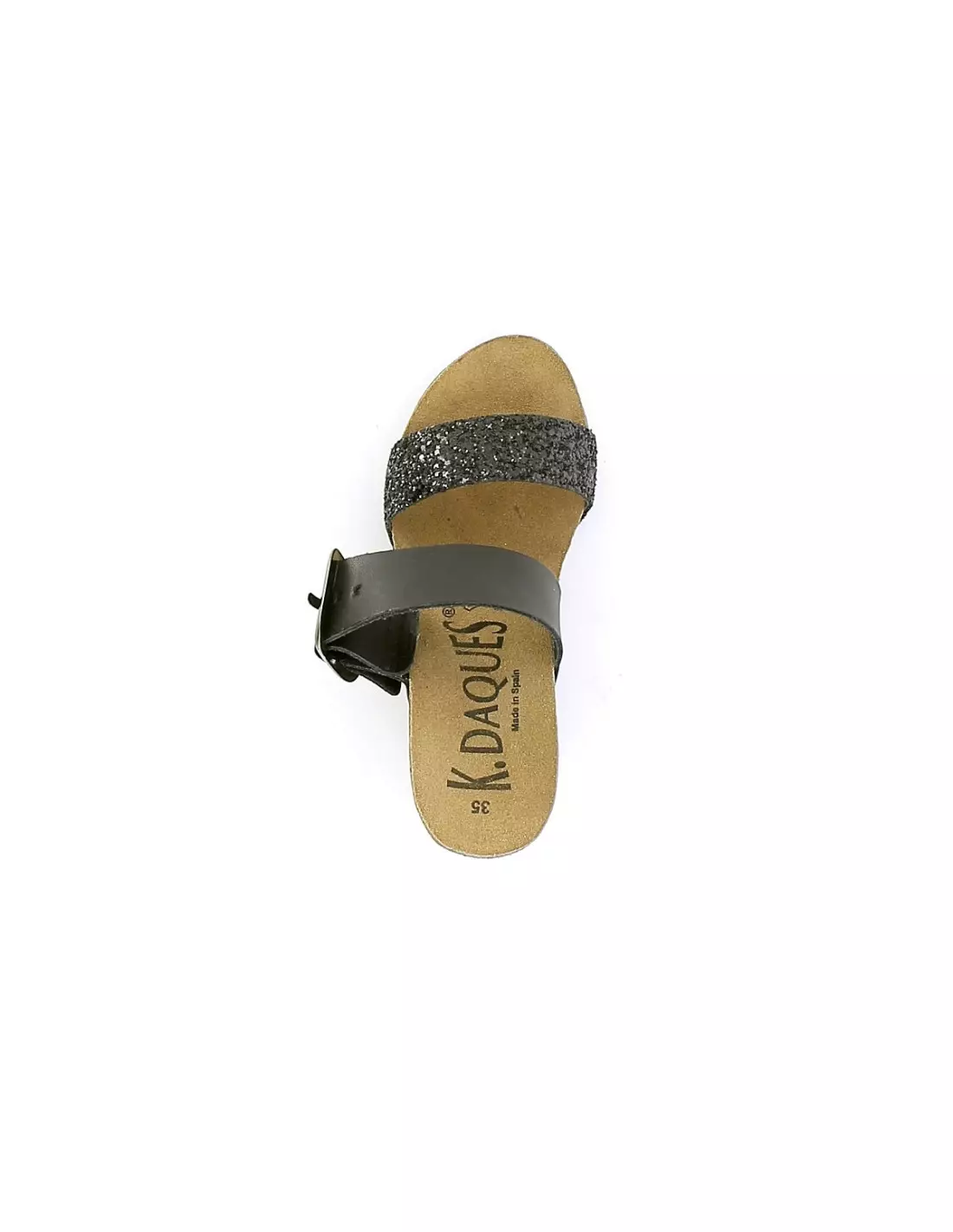 K DAQUES TORTA - Sandales & nu-pieds Noirpaillette