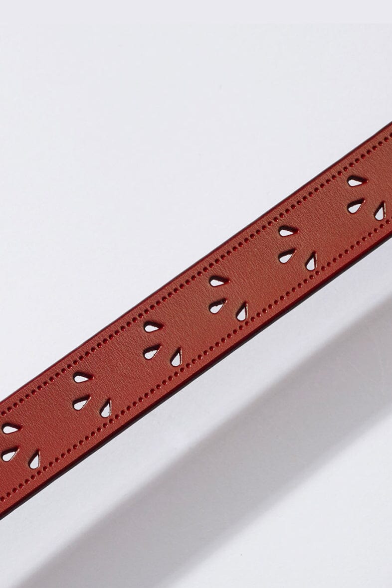 Anobel Copenhagen Womens Belt Flower Pattern CF-9003 red