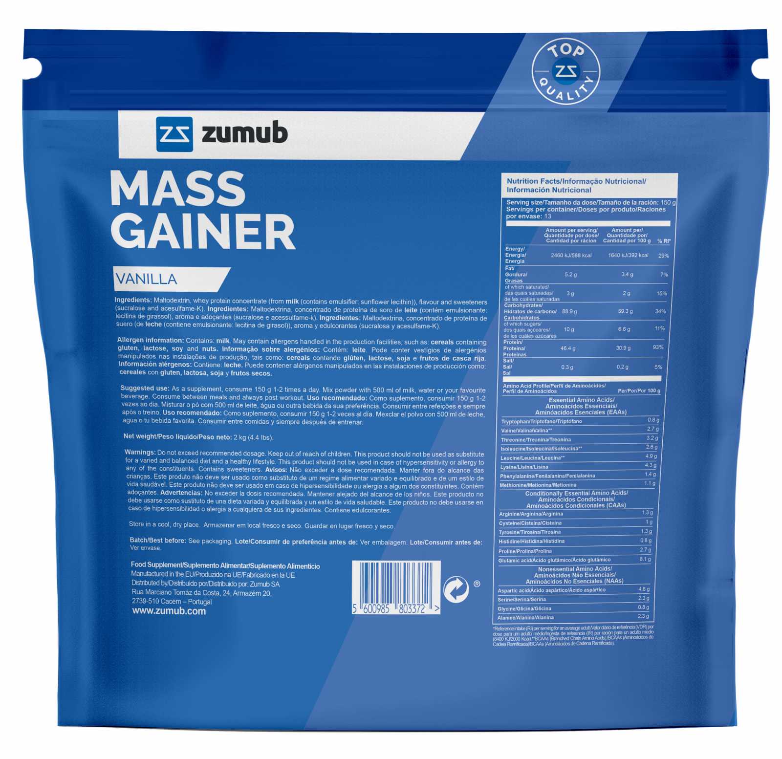 Zumub Mass Gainer 2kg