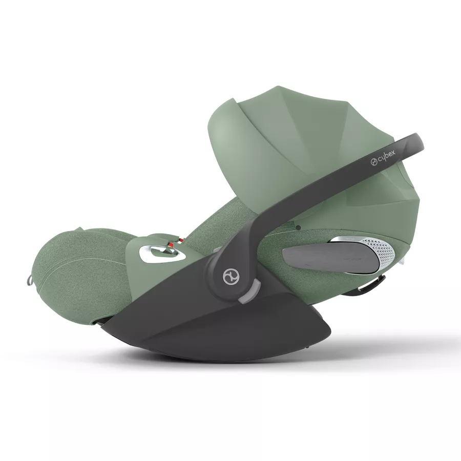 cybex PLATINUM Buggy Coya Matt Black Leaf Green inklusive Babyschale Cloud T I-Size Plus Leaf Green und Adapter