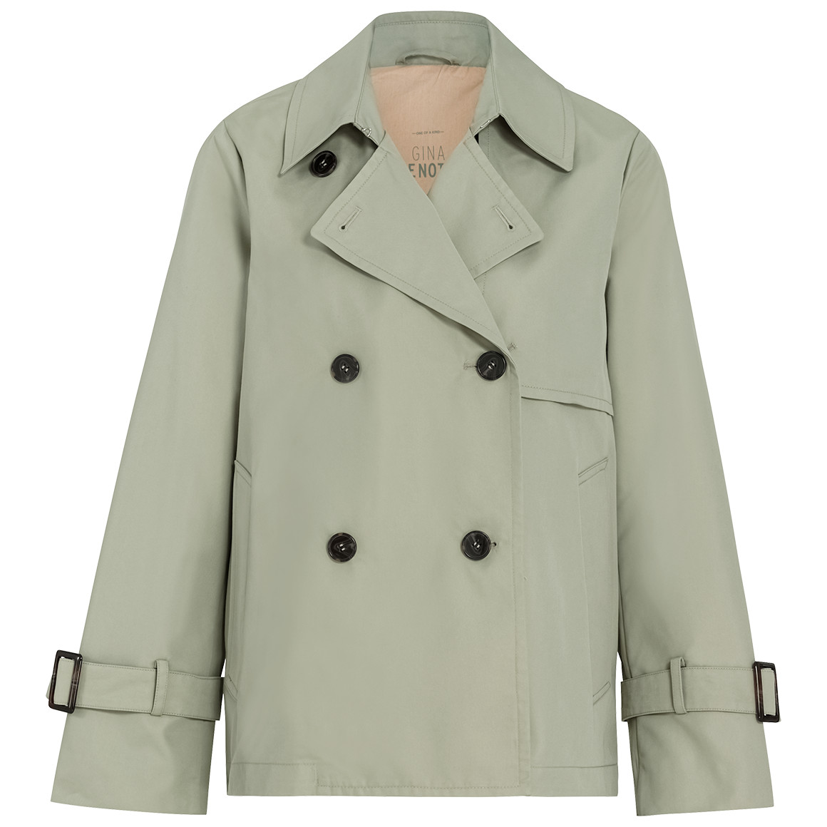 Gina Benotti Damen Trenchcoat mit Einschubtaschen salbei