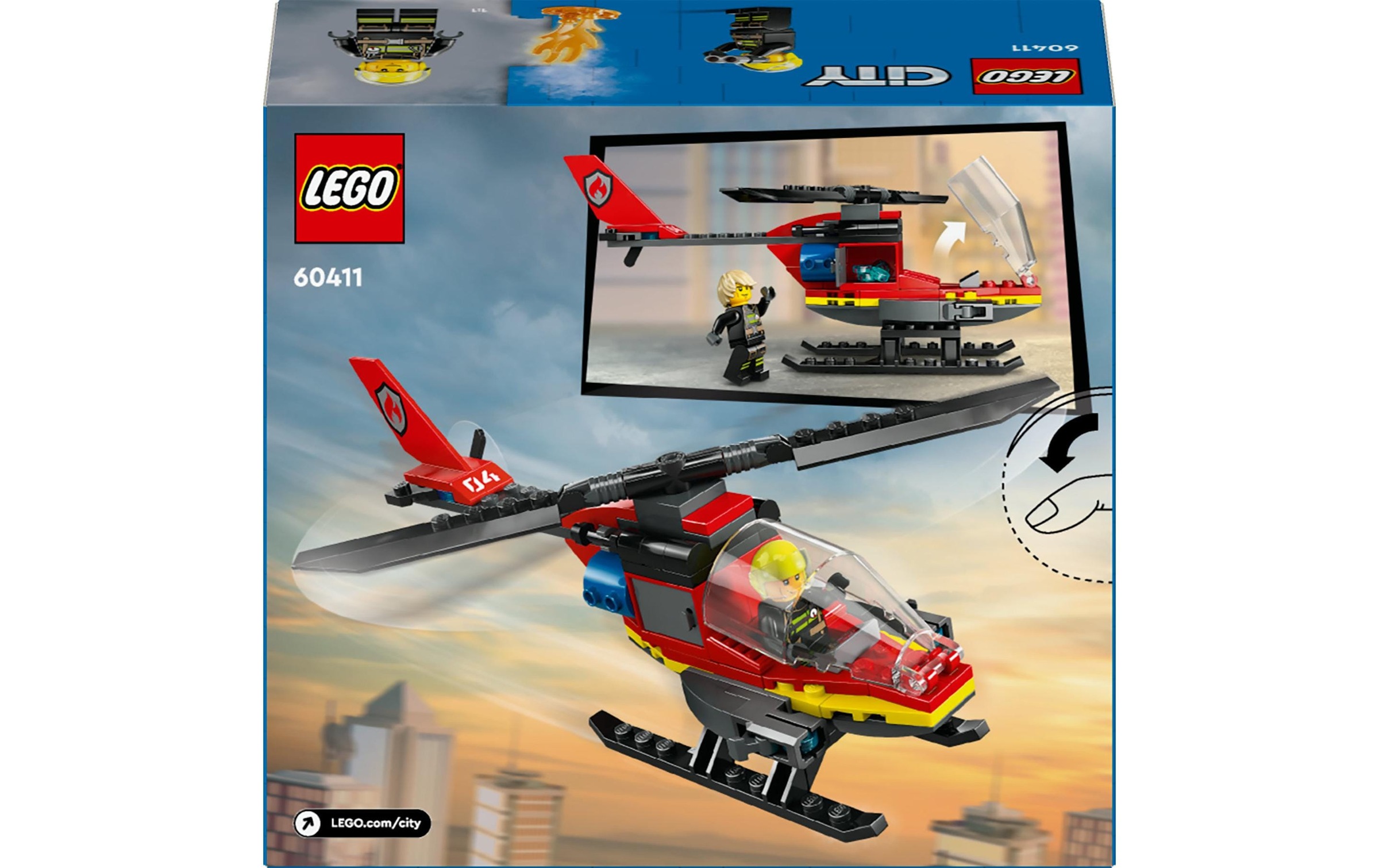 LEGO® Spielbausteine »Feuerwehrhubschrauber 60411«