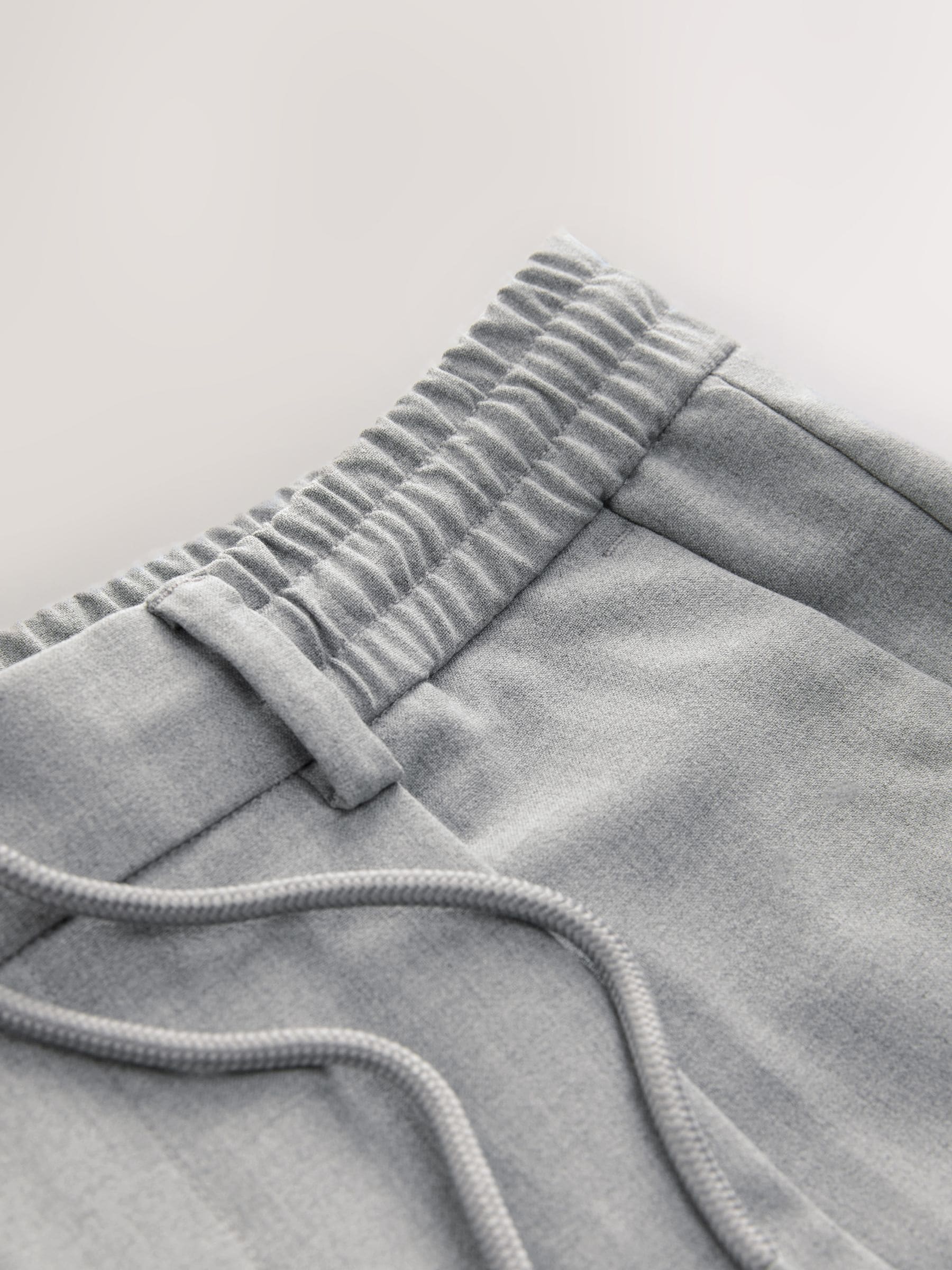 Lichtgrijs - Slim fit stretchy Broeken met intern trekkoord