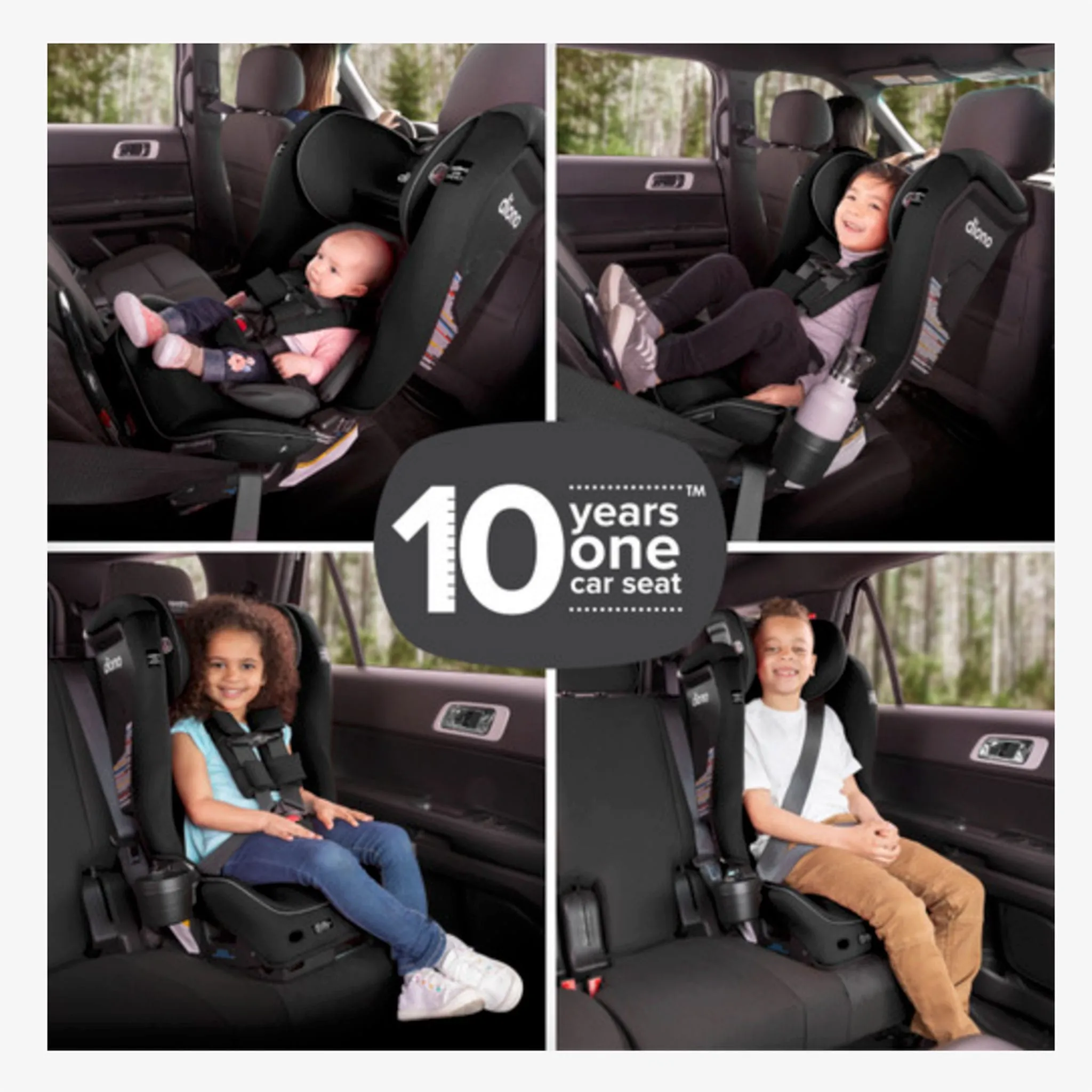 Diono Siège d'Auto Radian® 3RXT® SafePlus™ - Noir