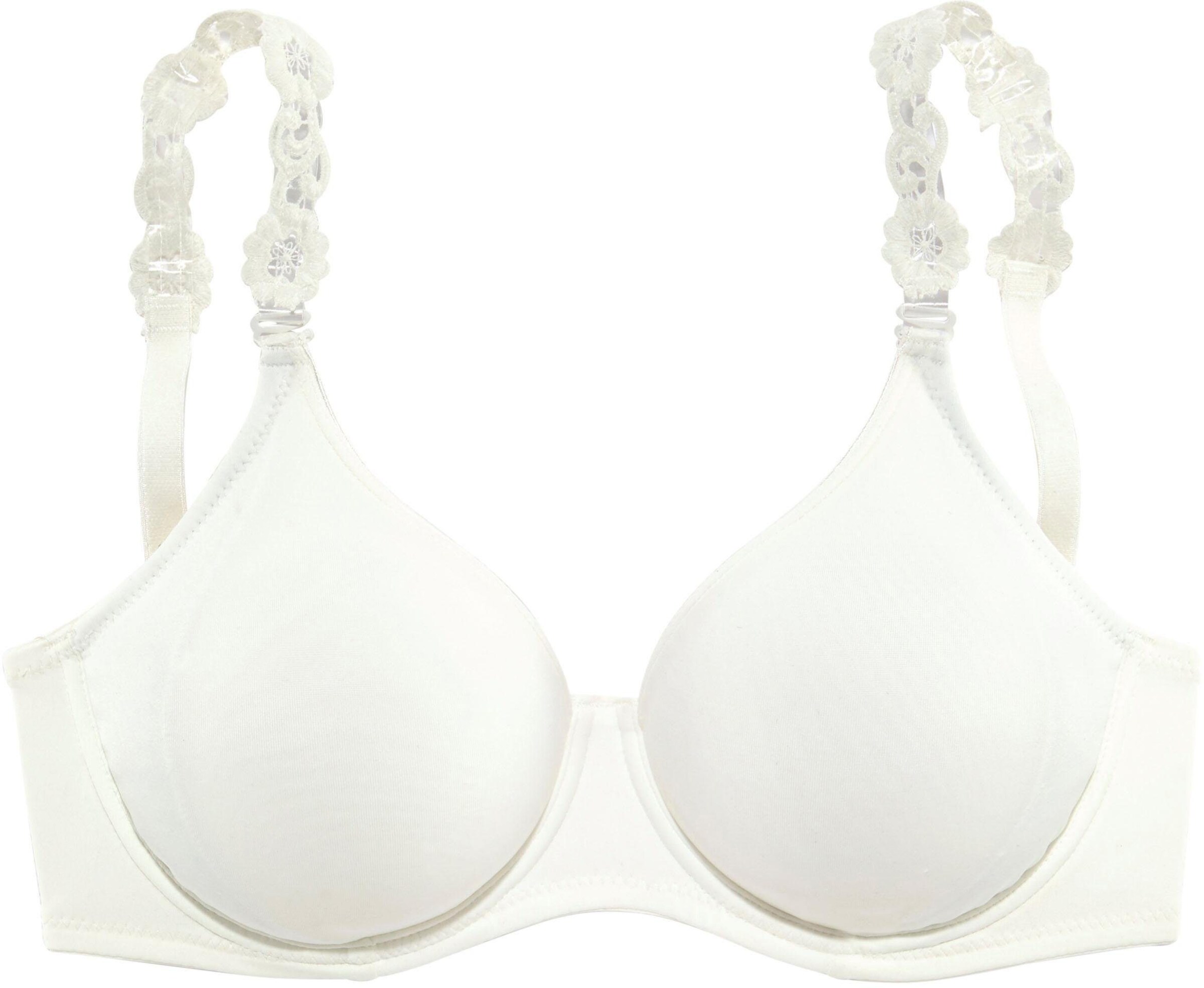 LASCANA T-Shirt-BH in creme