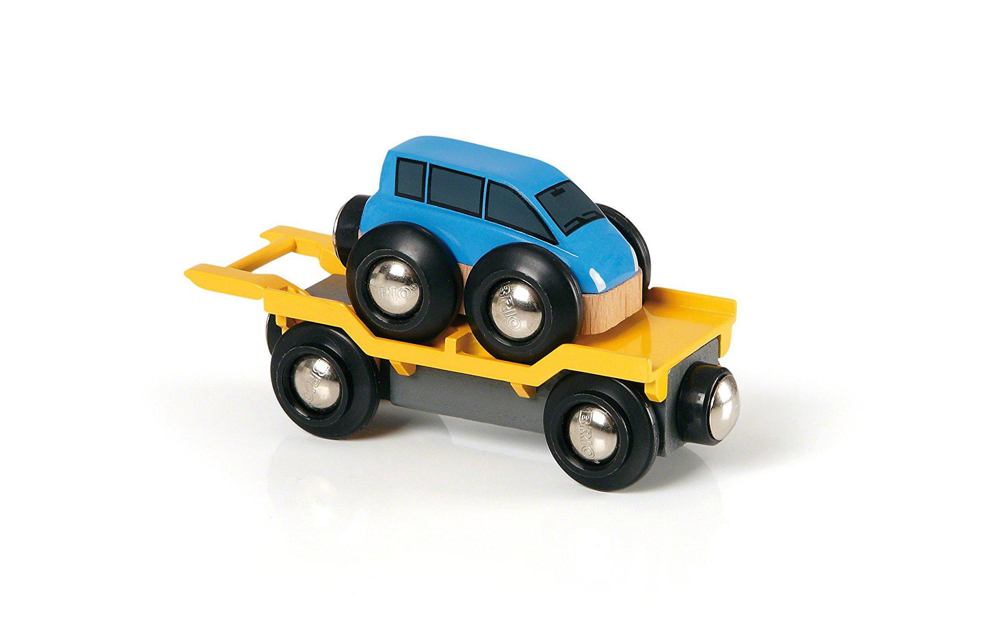 Eisenbahn Autotransporter mit RampSpieleisenbahn, Teile: 2