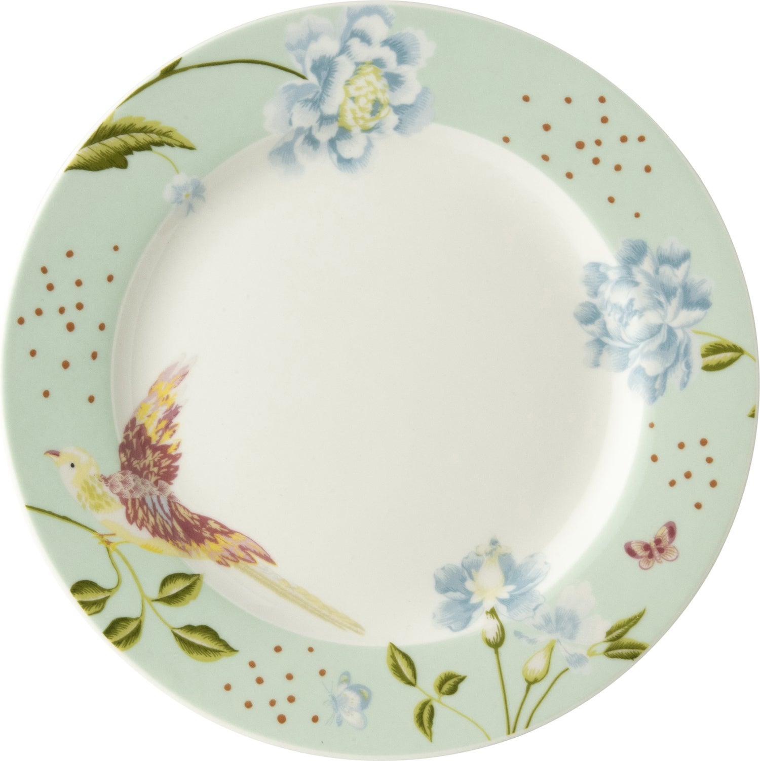 Laura Ashley gebaksbord groen Uni D 18 H 1,7 cm