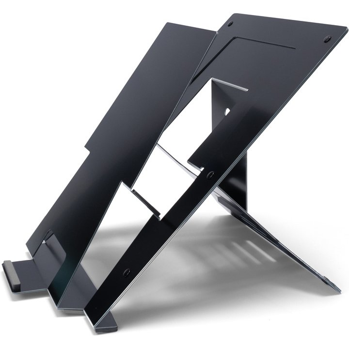 R-Go Tools Support pour ordinateur portable R-Go Riser Document, ergonomique, pliable et réglable avec porte-documents, noir