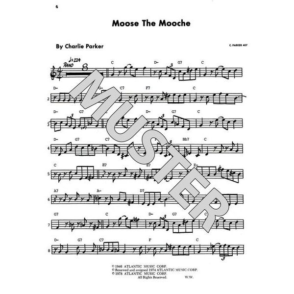 Atlantic Music Charlie Parker Omnibook Bb