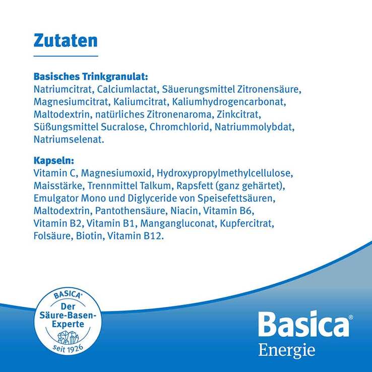 Basica Energie Trinkgranulat + Kapseln, 30 St