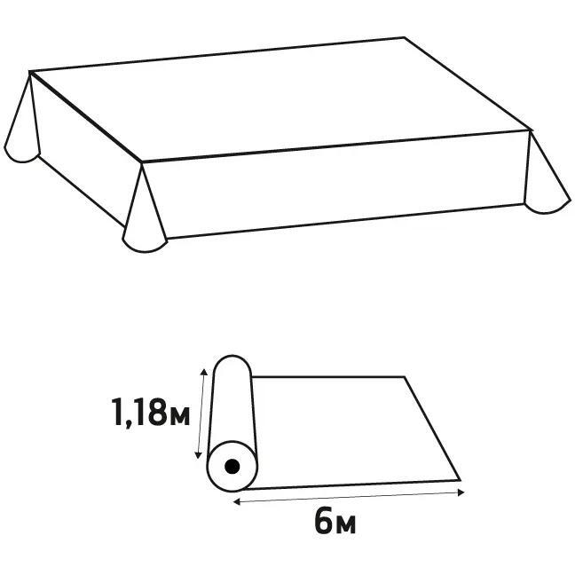 Nappe en rouleau papier damassé -1,18 x 6m