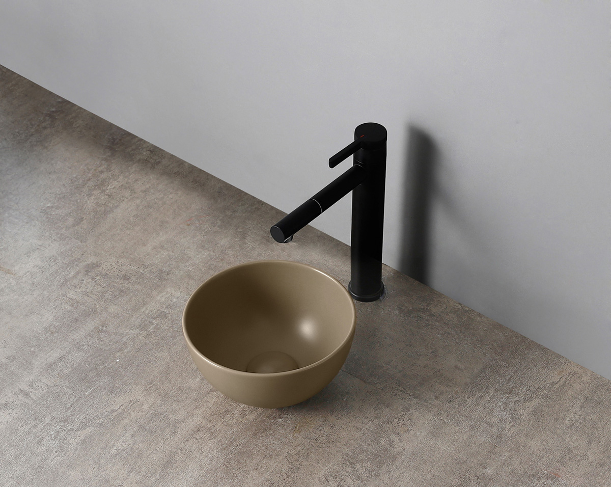 Saniclear Micro waskom voor toilet 23cm taupe