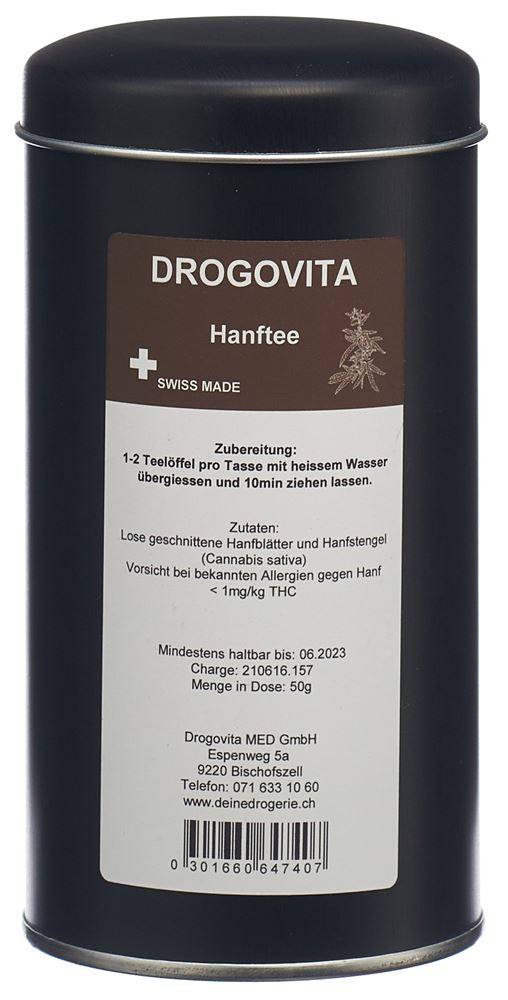 DROGOVITA Hanftee Tees Ds 50 g