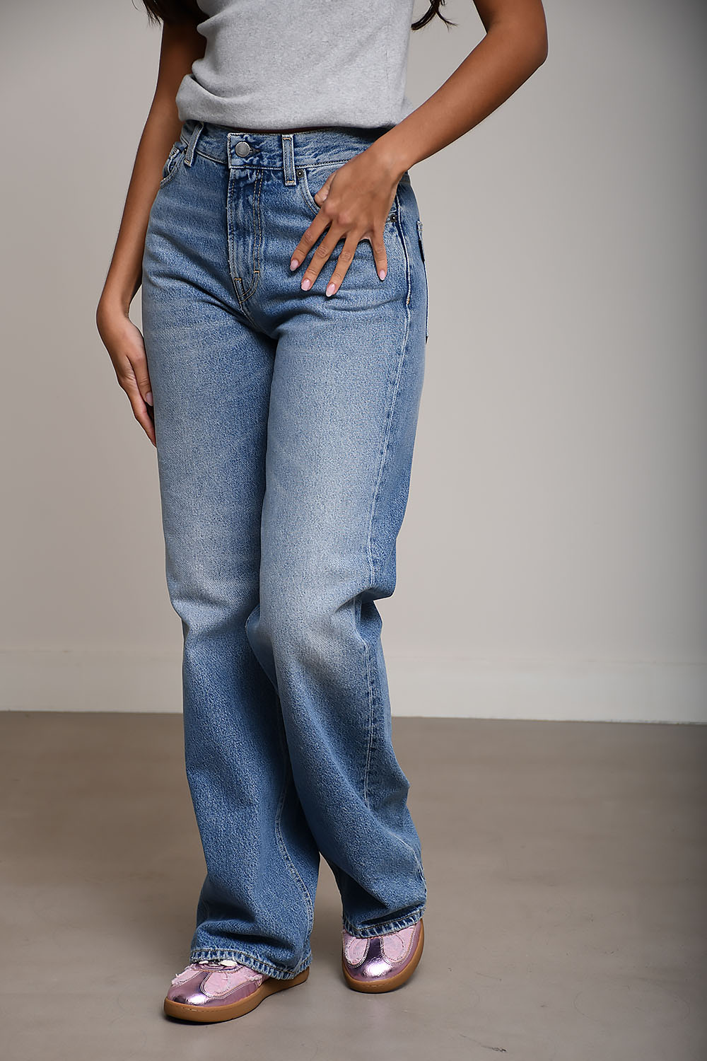 Korea boyfriend jeans
