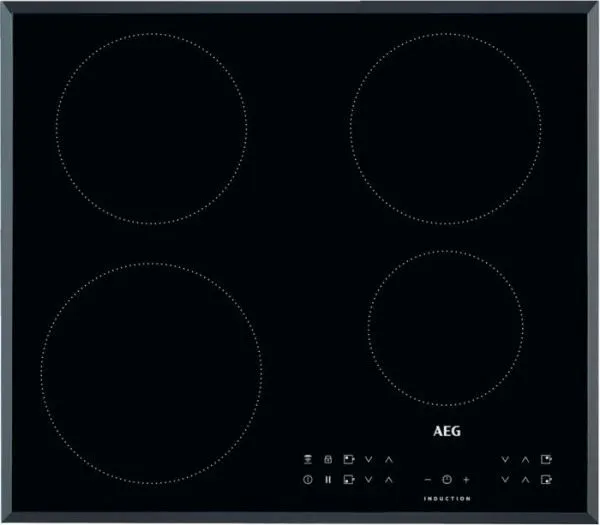 AEG IKB64301FB - Induktions kogeplade - 4 plader - Niche - bredde: 56 cm - dybde: 49 cm - med facetteret ramme - sort