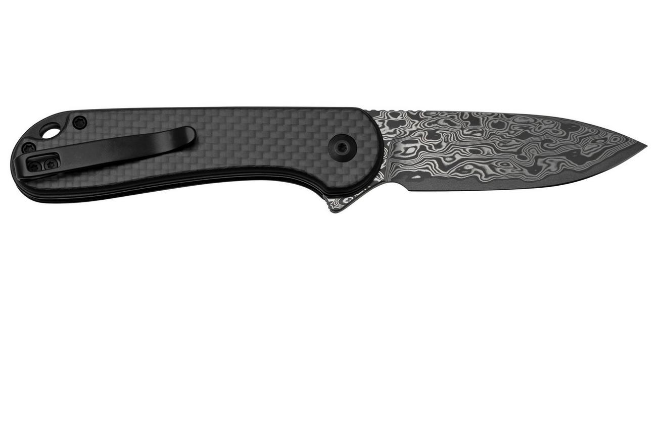 Civivi Elementum II Button Lock C18062PB-DS1 Carbon Fiber Black G10, Damascus zakmes