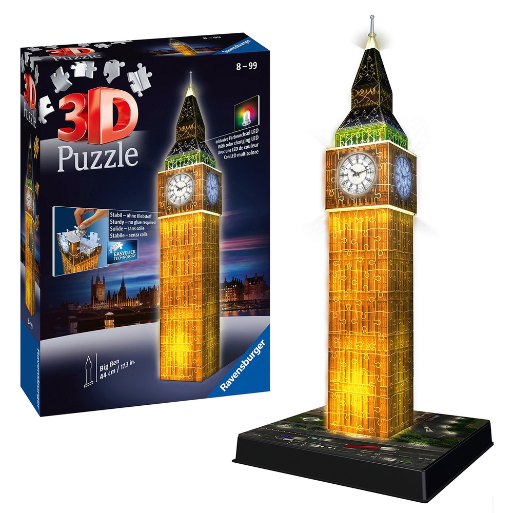 Ravensburger Big Ben Night Edition 216-teiliges 3D-Puzzle