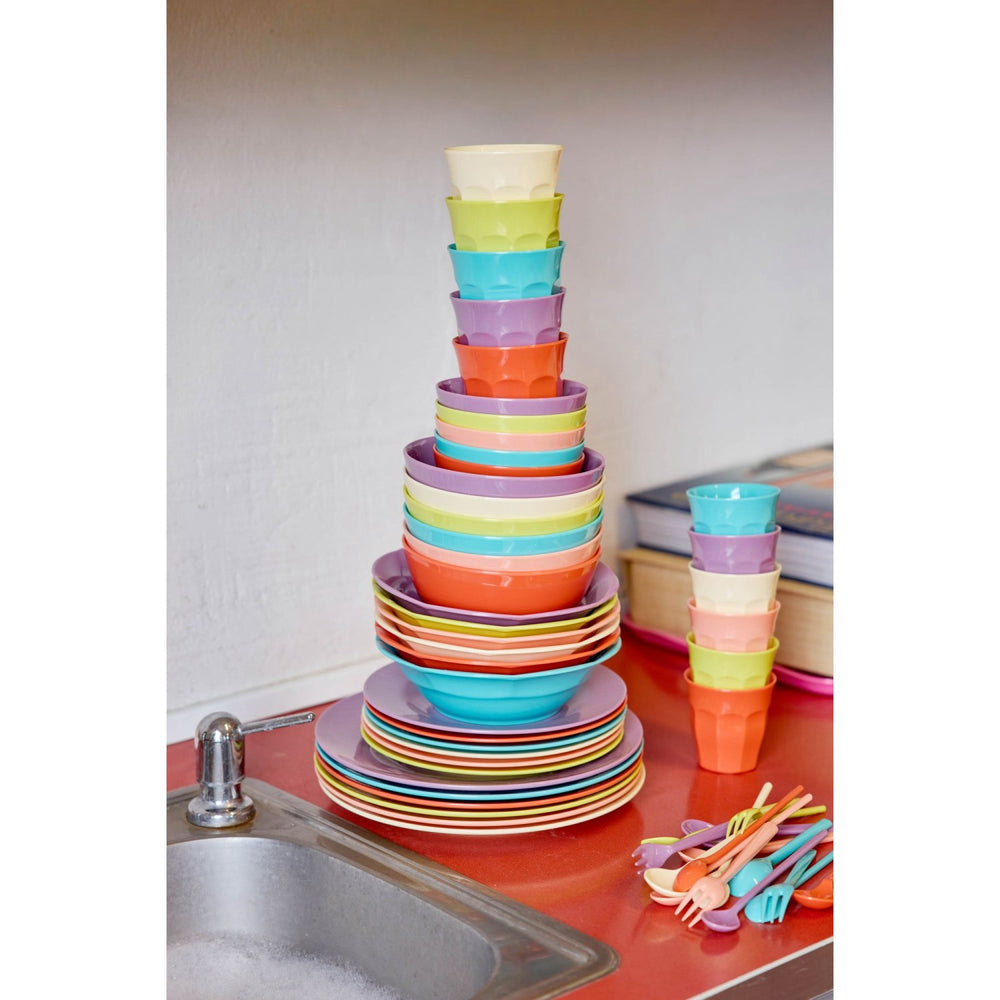 Køb Rice Melamin Medium Skål In Asst. Glory Days Colors - 6 Pak - 700 Ml