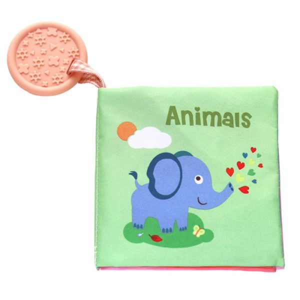 Kikkaboo Livro Educativo com Mordedor Animals