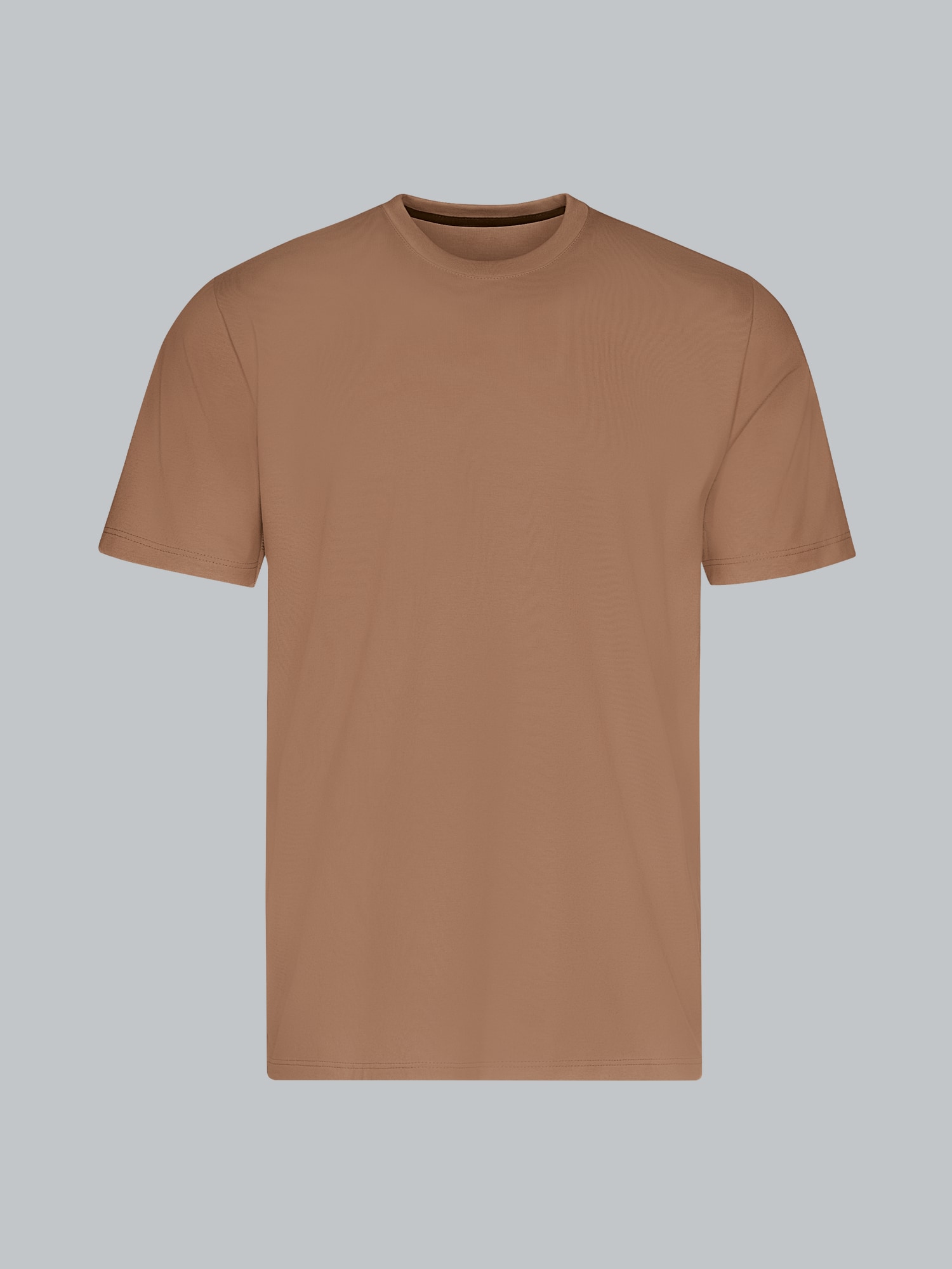 T-Shirt mit großem Bären-Printmotiv Haselnuss