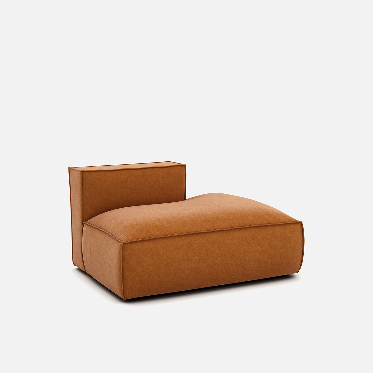 LA REDOUTE INTERIEURS<br>Sofá lounge, direito, veludo texturizado, Seven