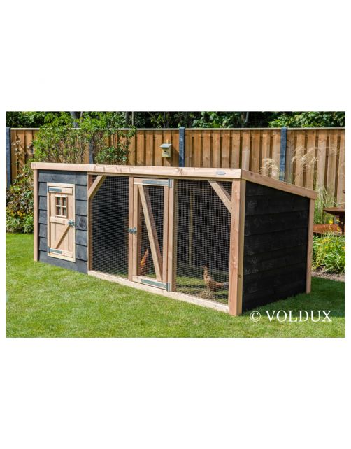 Voldux Dierenverblijf Milan Xl - Dierenverblijf - 342x130x132 cm Zwart