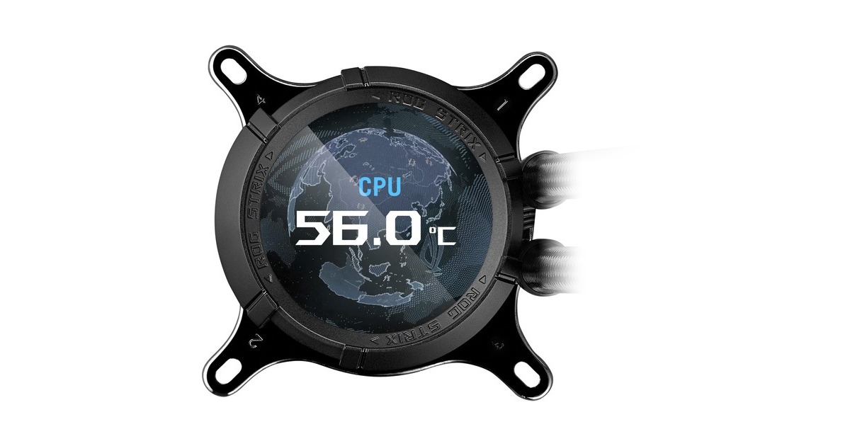 ASUSROG STRIX LC III 360 ARGB LCD waterkoeling  (Zwart, 4-pin PWM)