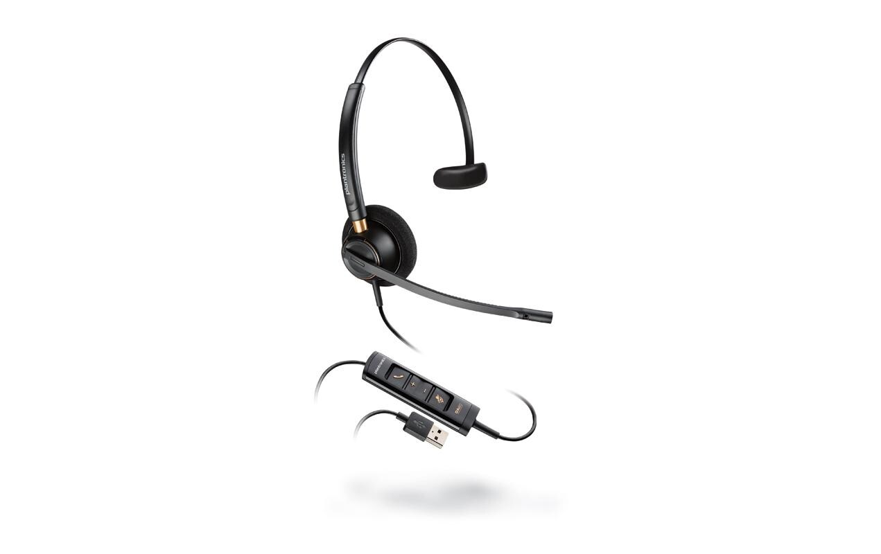 Headset Poly EncorePro 515 MS Mono USB-AIntelligentes Headset für Callcenter