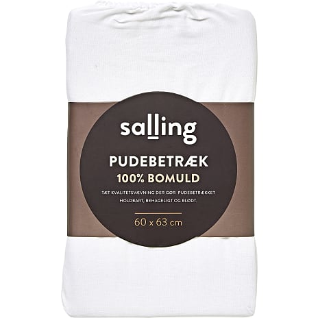 Salling hovedpudebetræk 60x63 cm - hvid
