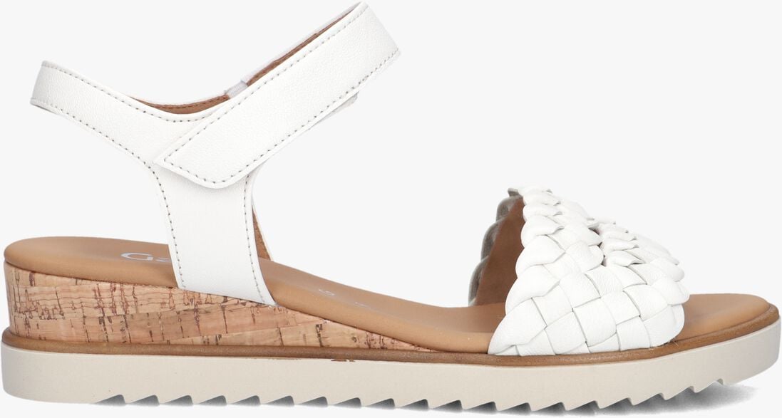 witte gabor platte sandalen 759