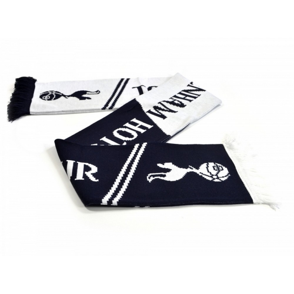 Cachecol de malha modelo Vertigo do Tottenham Hotspur FC (azul/branco)