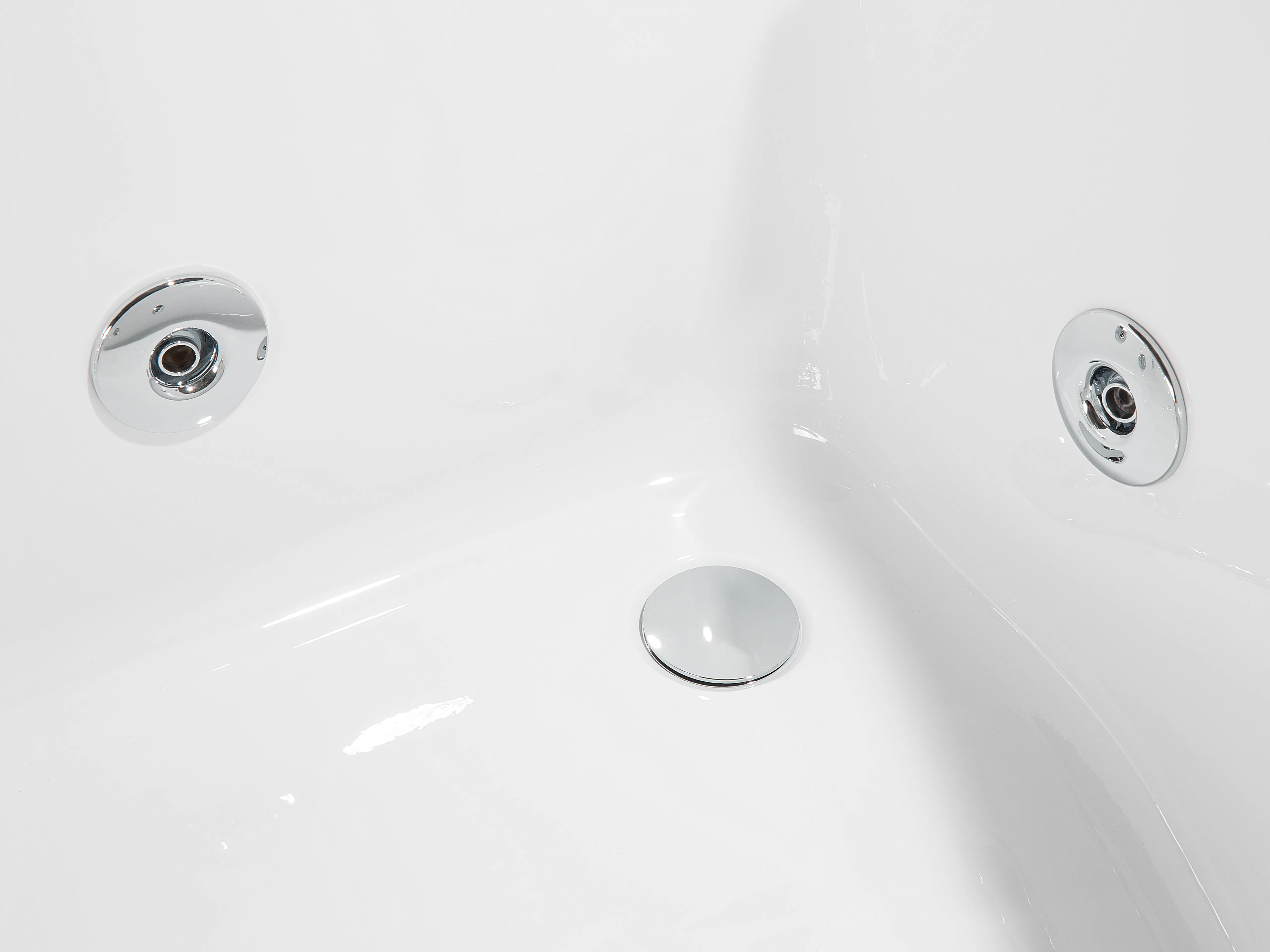 Hoek bubbelbad met LED PARADISO rechtszijdig 158 x 113 cm Wit