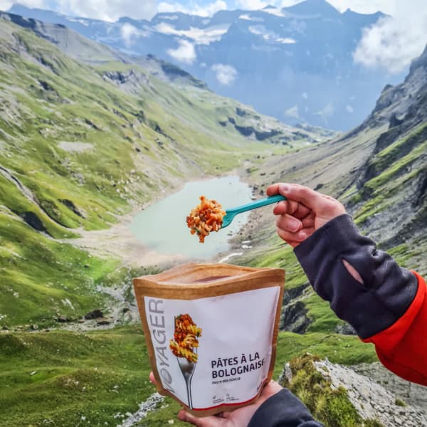 Repas lyophilisé VOYAGER PÂTES À LA BOLOGNAISE 160G