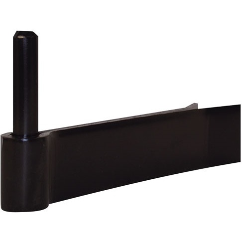 Gond à sceller renforcé - D16 - 130 x 40 mm x 5 mm - noir
