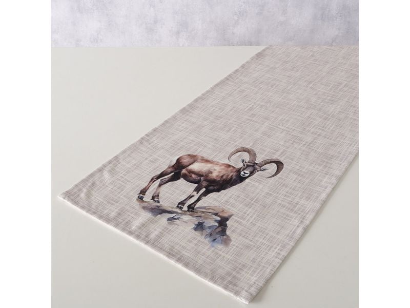 Boltze Tischläufer Poldie Textil, 140 x 40 cm Bedruckte Motiv-Tischdecke