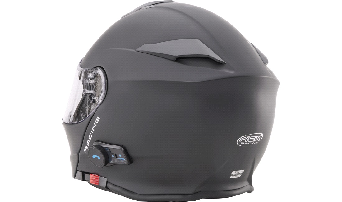 Styrthjelm Flip-up NEX Racing H271 med Intercom og solbrille str. M