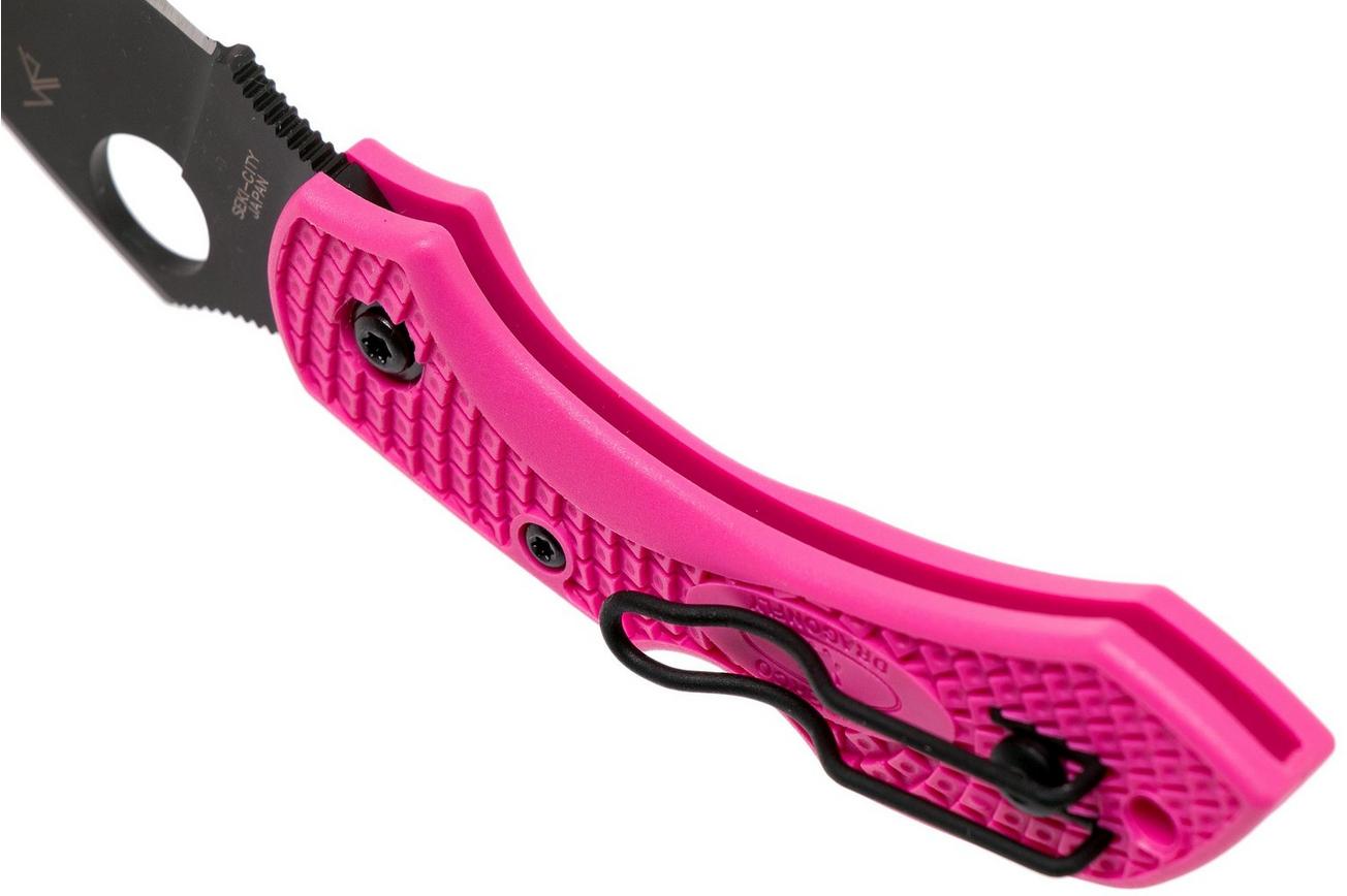 Spyderco Dragonfly 2 Pink Black S30V C28FPPNS30BK2 Pink Heals zakmes