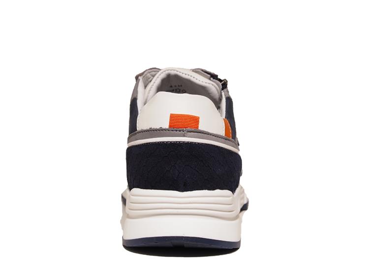 Australian Footwear Connery Leather Blue Grey Orange