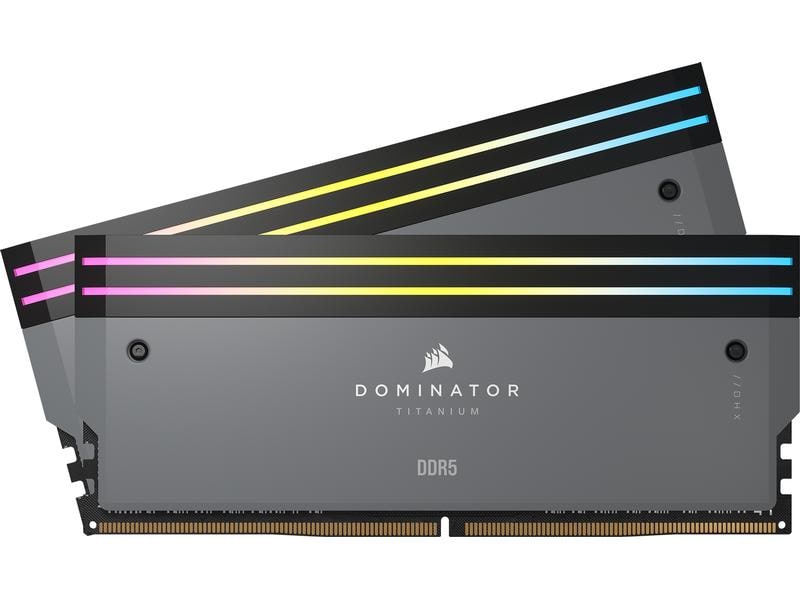 Corsair DDR5-RAM Dominator Titanium 6000 MHz 2x 32 GB High-Performance-Arbeitsspeicher mit RGB Beleuchtung