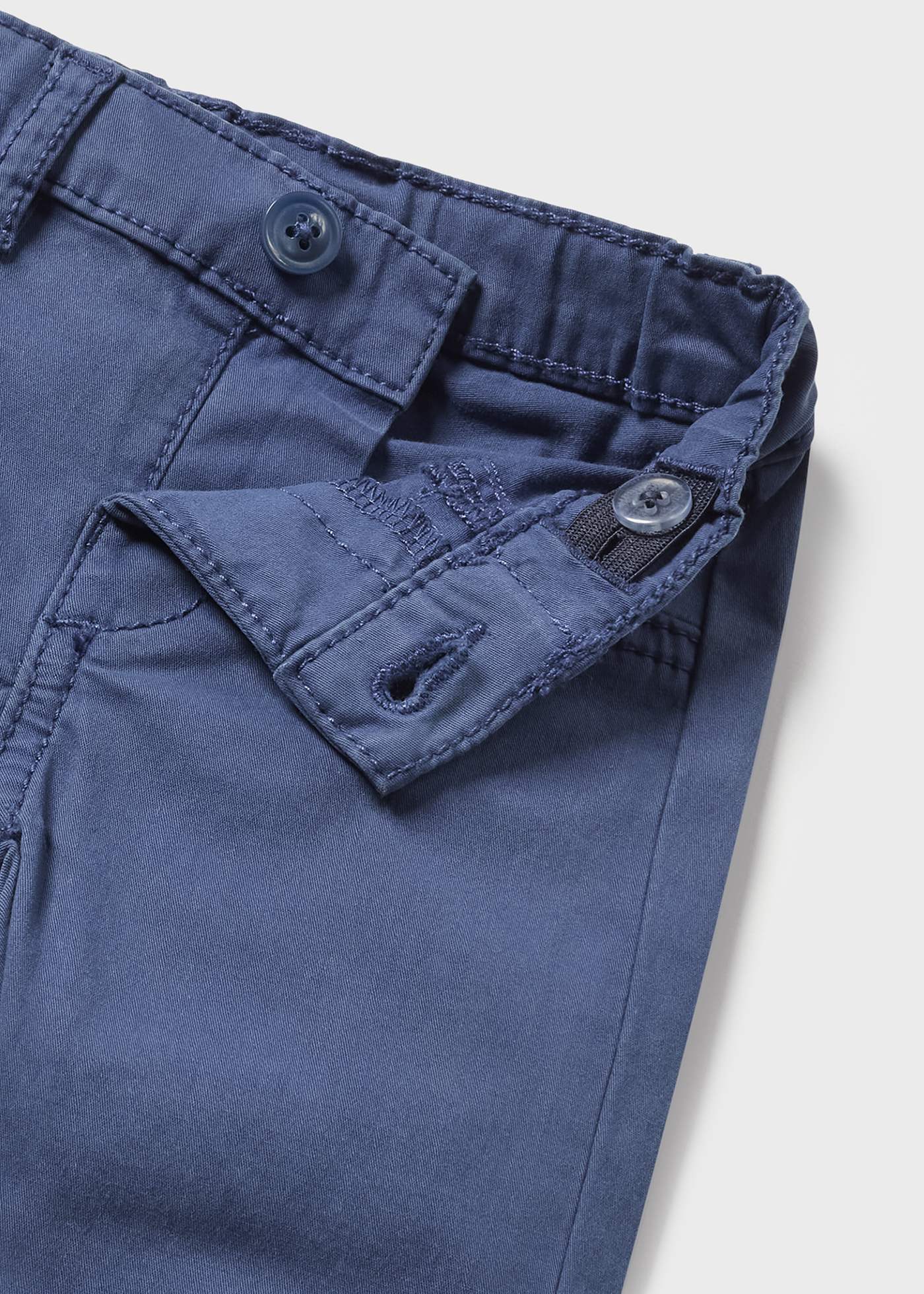 Calça de algodão com cintura ajustável para recém-nascido