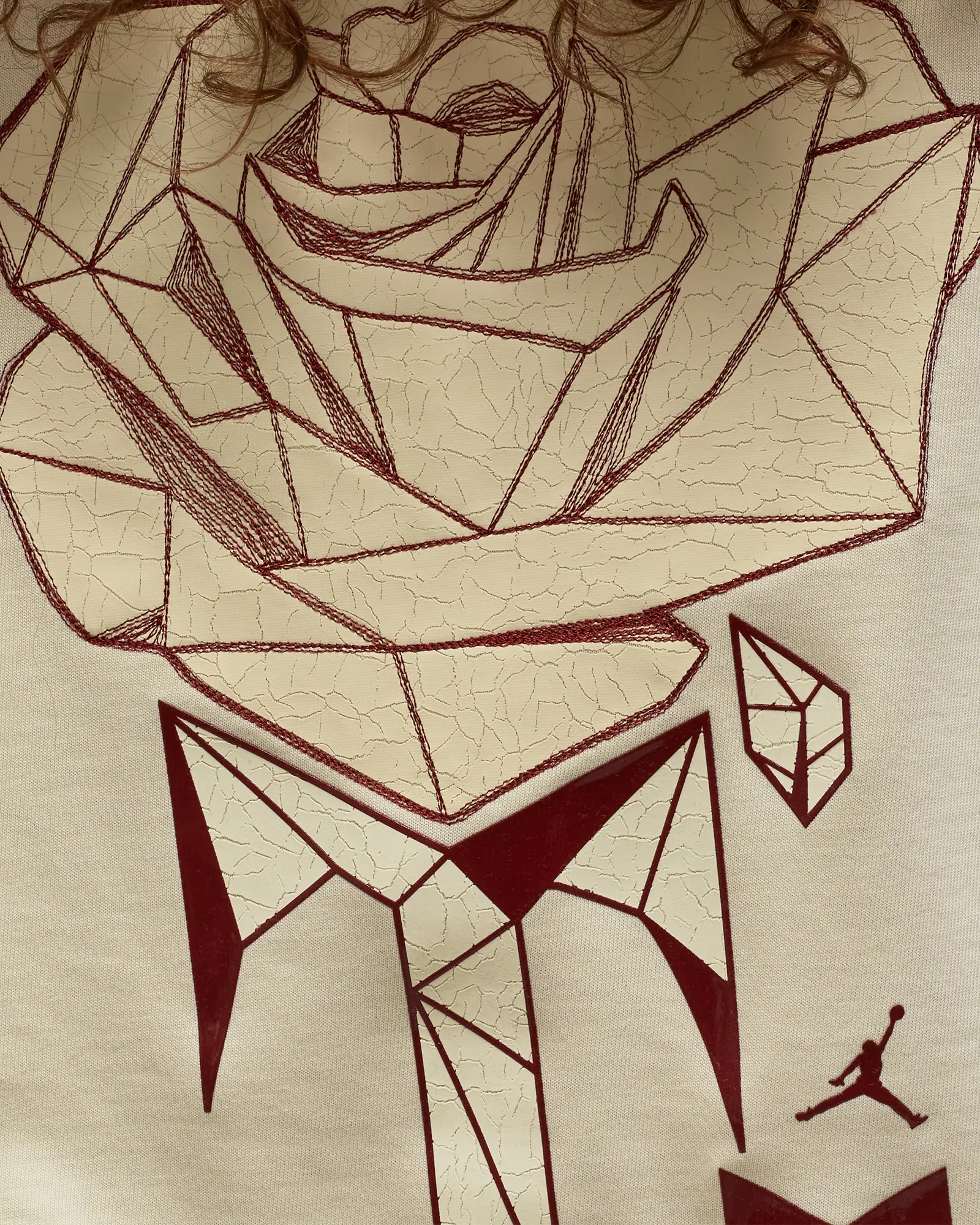 Camiseta feminina vintage Jordan Jordan x Teyana Taylor