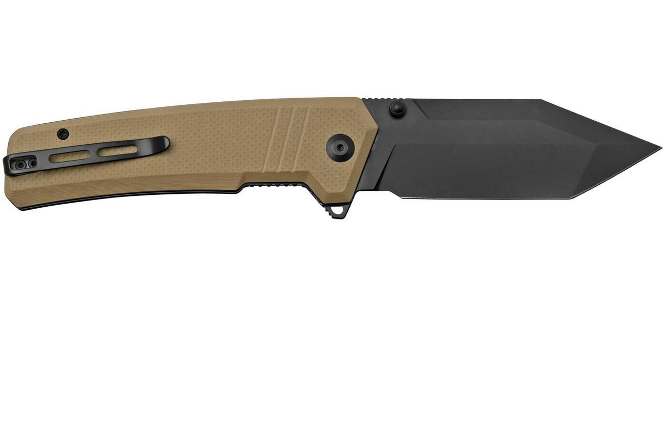 CIVIVI Bhaltair C23024-2 Tan Coarse G10, Black Blade, zakmes