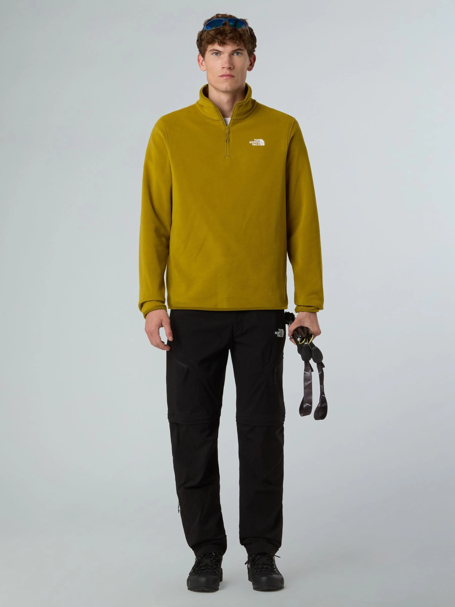 The North Face® Glacier fleecetrui met korte rits