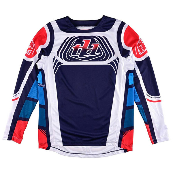 Troy Lee Designs - Maillot enfant GP Pro Wavez Youth Navy / Blanc / Rouge