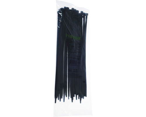 Haupa 262636 Kabelbinders UV-bestendig 425x8 mm Nylon zwart 50 stuks
